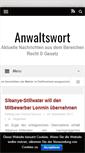 Mobile Screenshot of anwaltswort.de